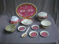 Servies met Chinese motieven Servies met Chinese motieven
